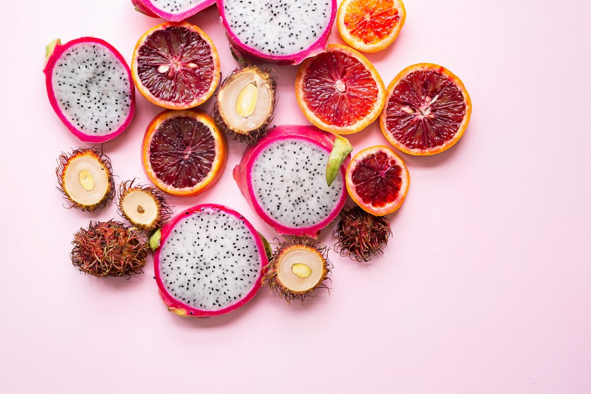 Fruits frais colorés