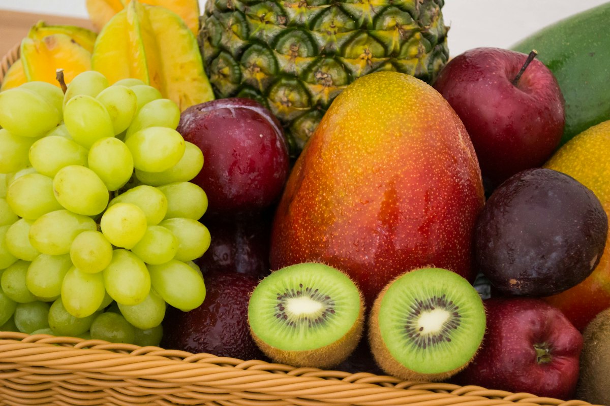 Fruits frais colorés